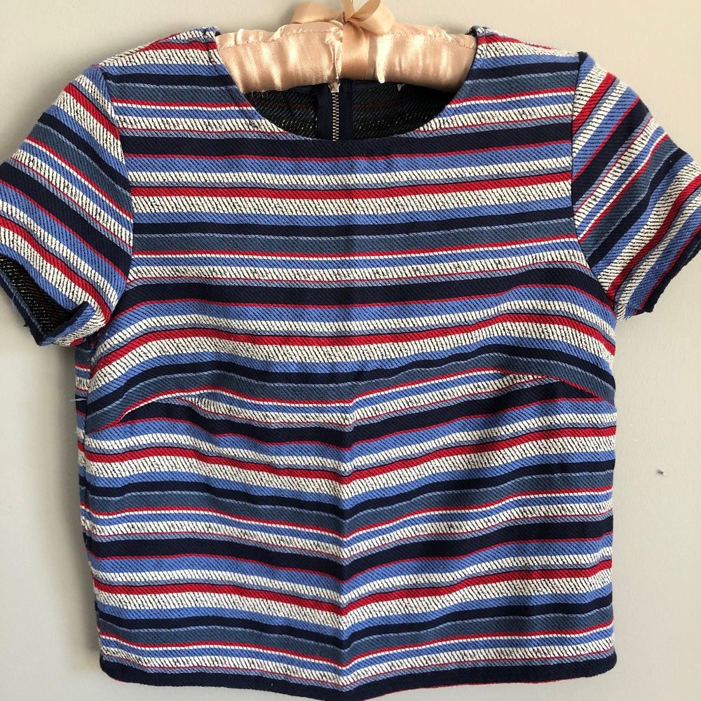 Striped Short Sleeve Top